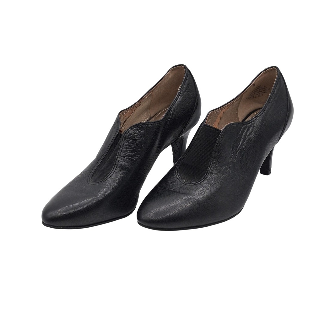 Circa Joan & David Luxe Shoes Womens Size 5.5 Black Leather Chavella Pumps Heels